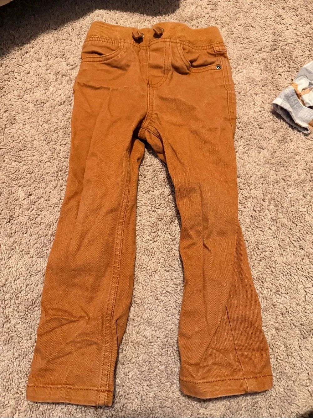Banana Republic Kids Plaid Button-Down Shirt with Rust Pants